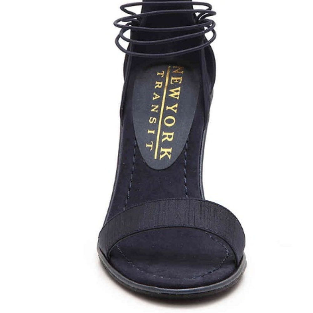New York Transit Looking Great Wedge Navy Blue